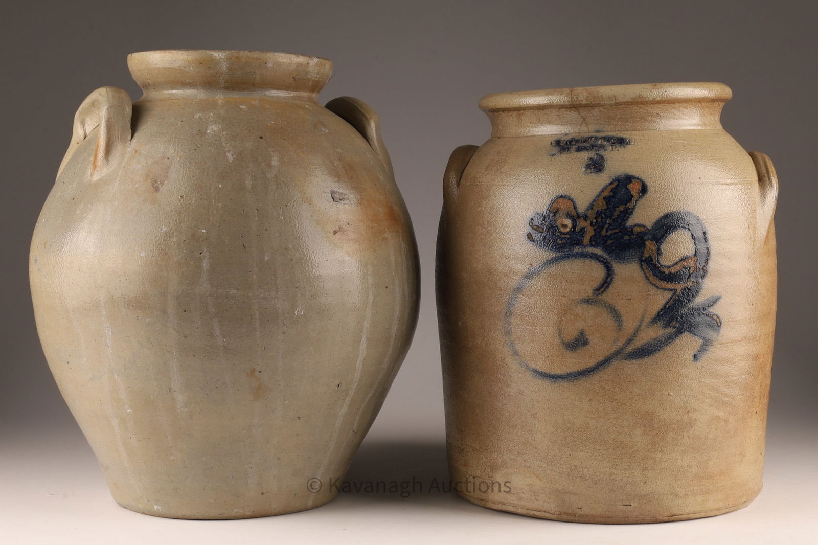 Lot of 2 Stoneware Crocks / Jugs (1 of 7)