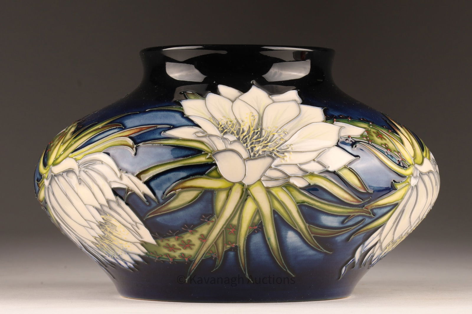 Moorcroft Collector's Club Queen of the Night Vase by Angela Davenport (1 of 9)
