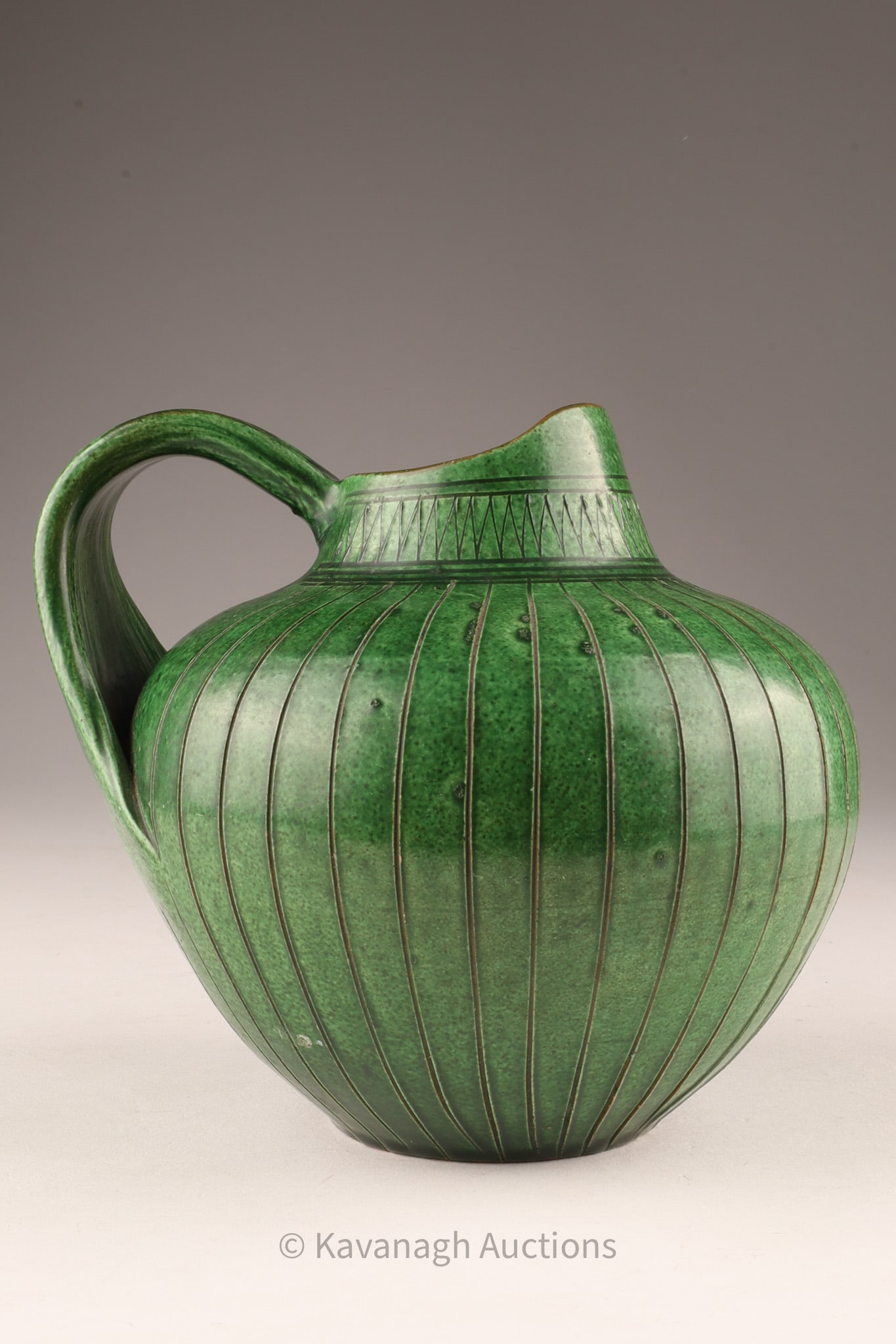 Mid Century 1950s Wilhelm Kagel Studio Pottery Jug Vase (1 of 11)