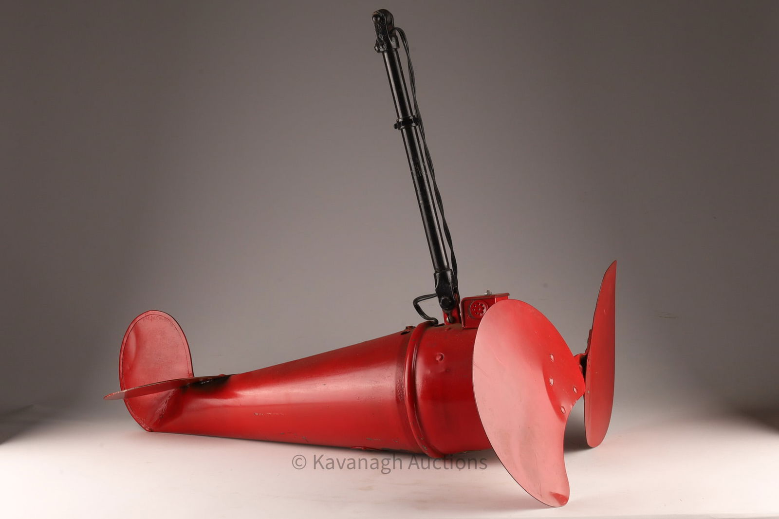 1930s Era Vintage Red Dallas Airplane Ceiling Fan (1 of 11)