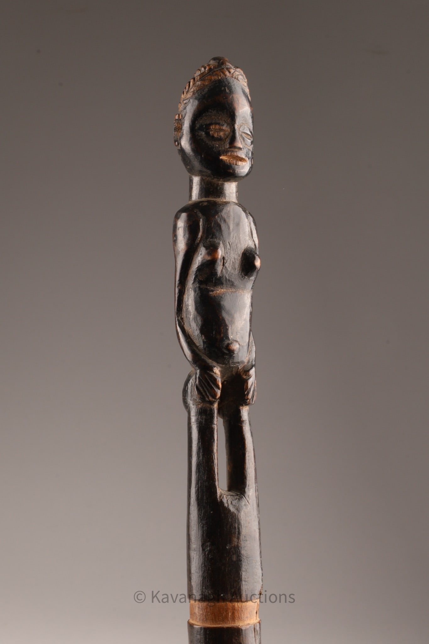 Antique Carved African Figural Cane (1 of 6)