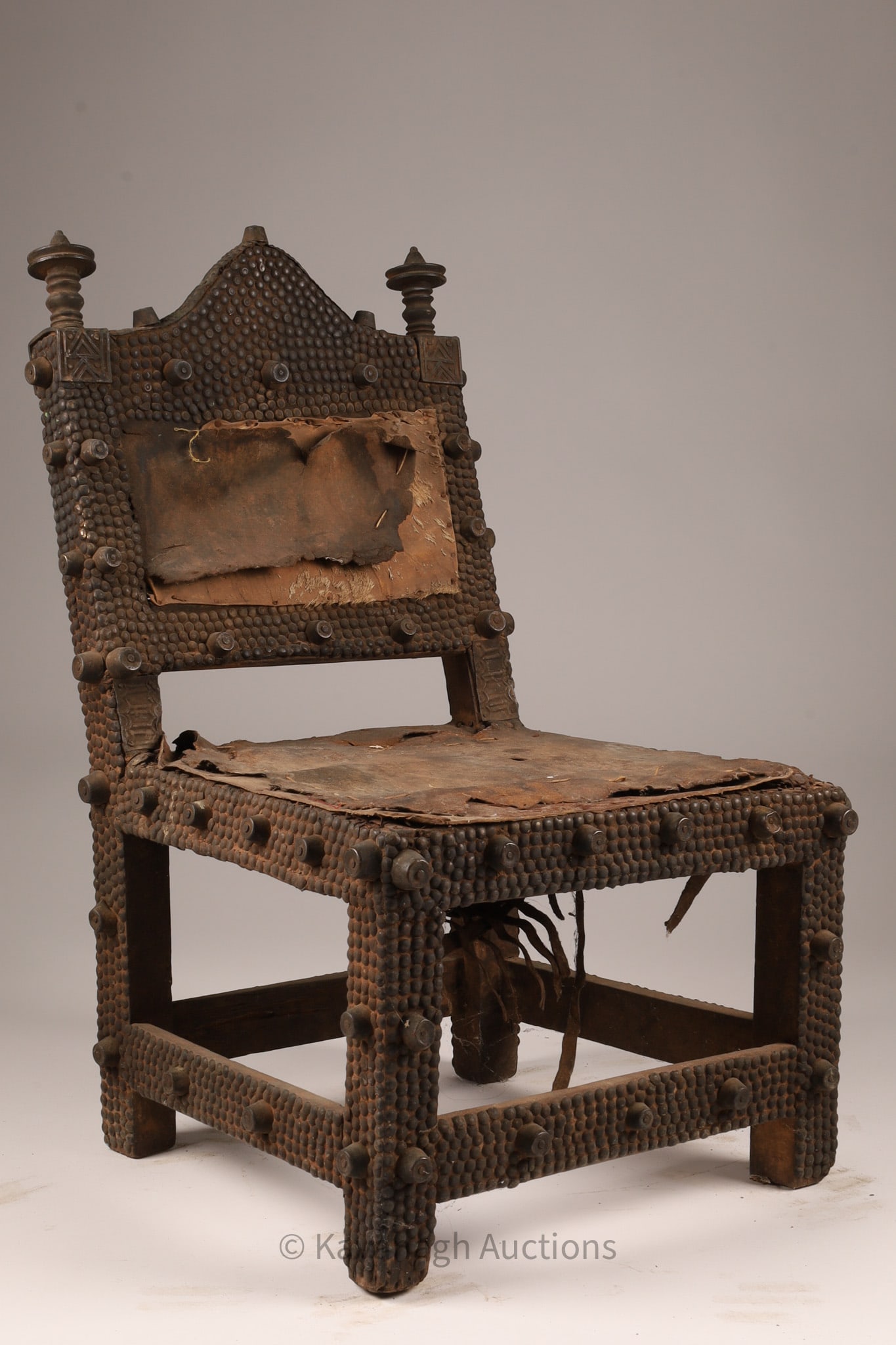 Antique African Ashanti Asipim Chief Chair Throne (1 of 8)