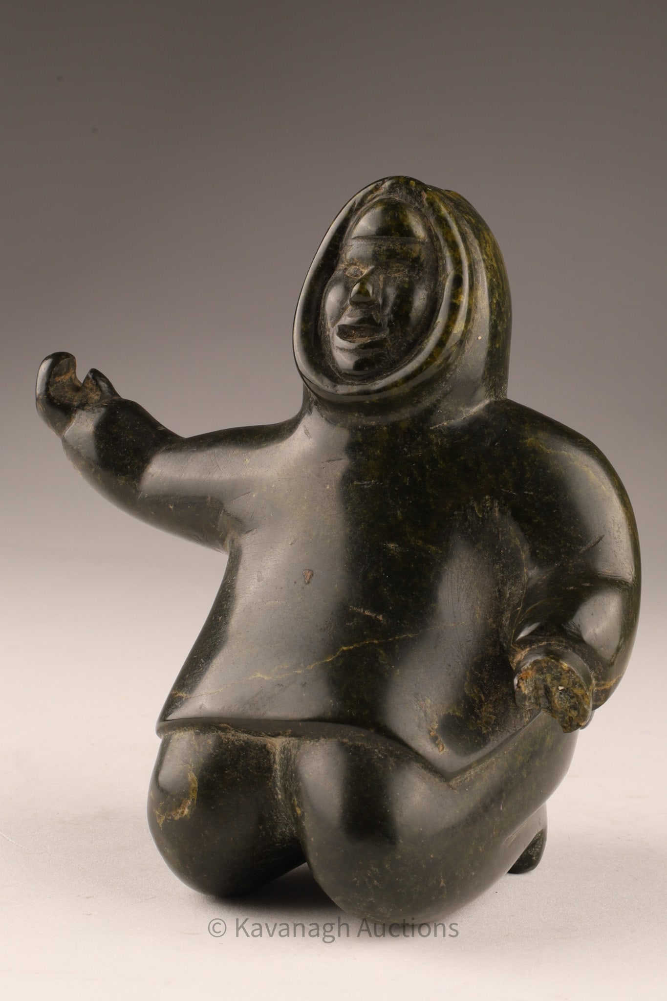 Attributed to Mary Egevadluq Ragee (1925 - 1983), Inuit Soapstone Figure, Cape Dorset (1 of 8)