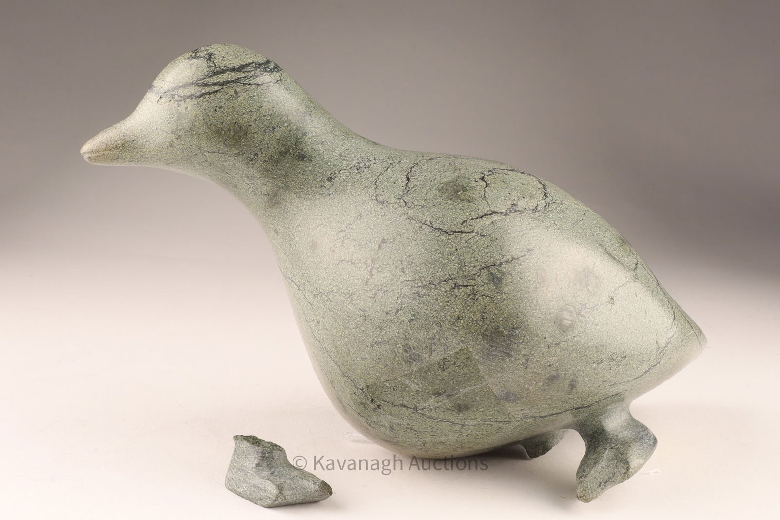 Lukta Qiatsuq (1928 - 2004), Cape Dorset, Steatite Bird Sculpture (1 of 6)