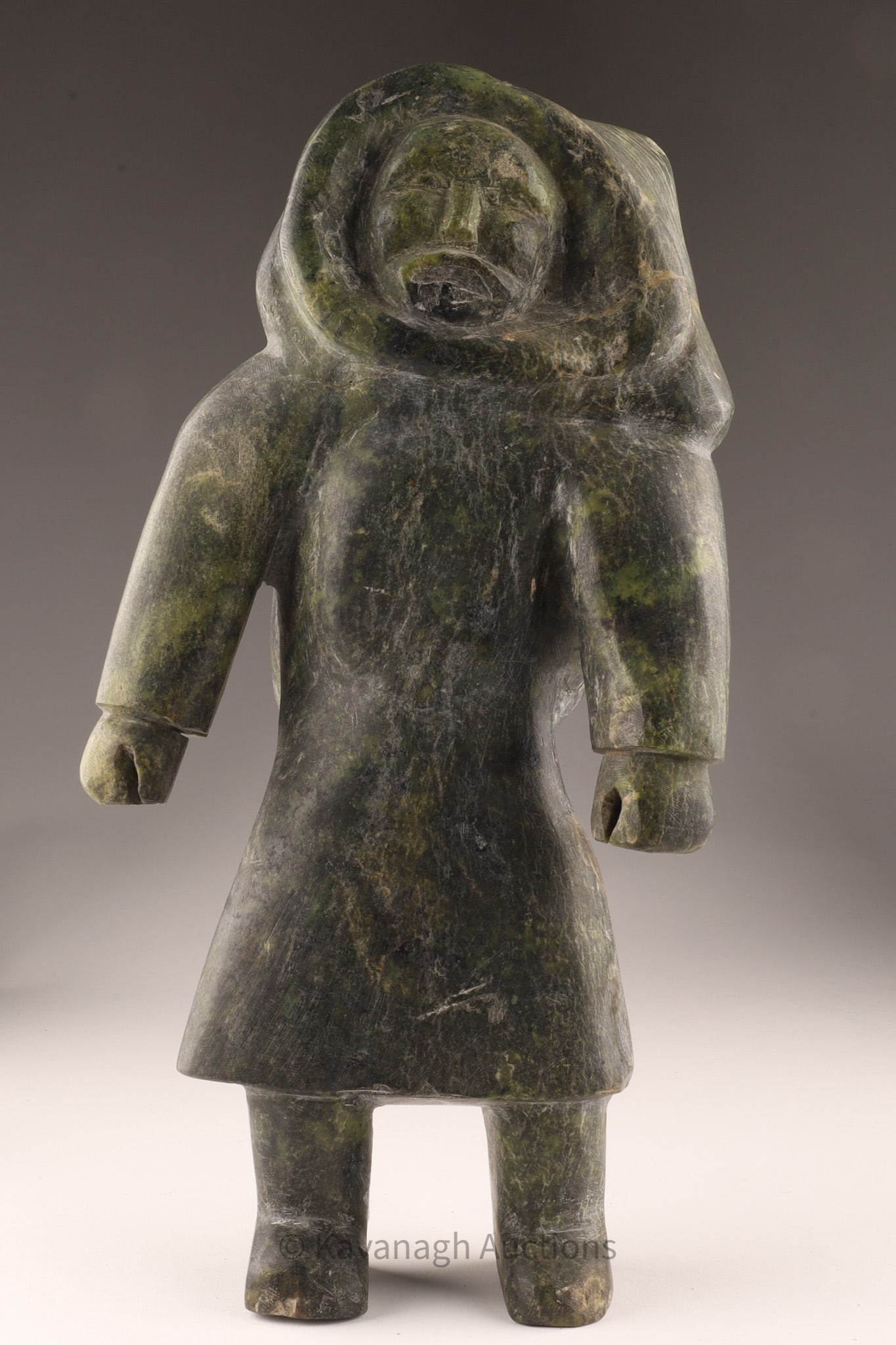 Inuit Stone Sculpture of Standing Figure (1 of 8)