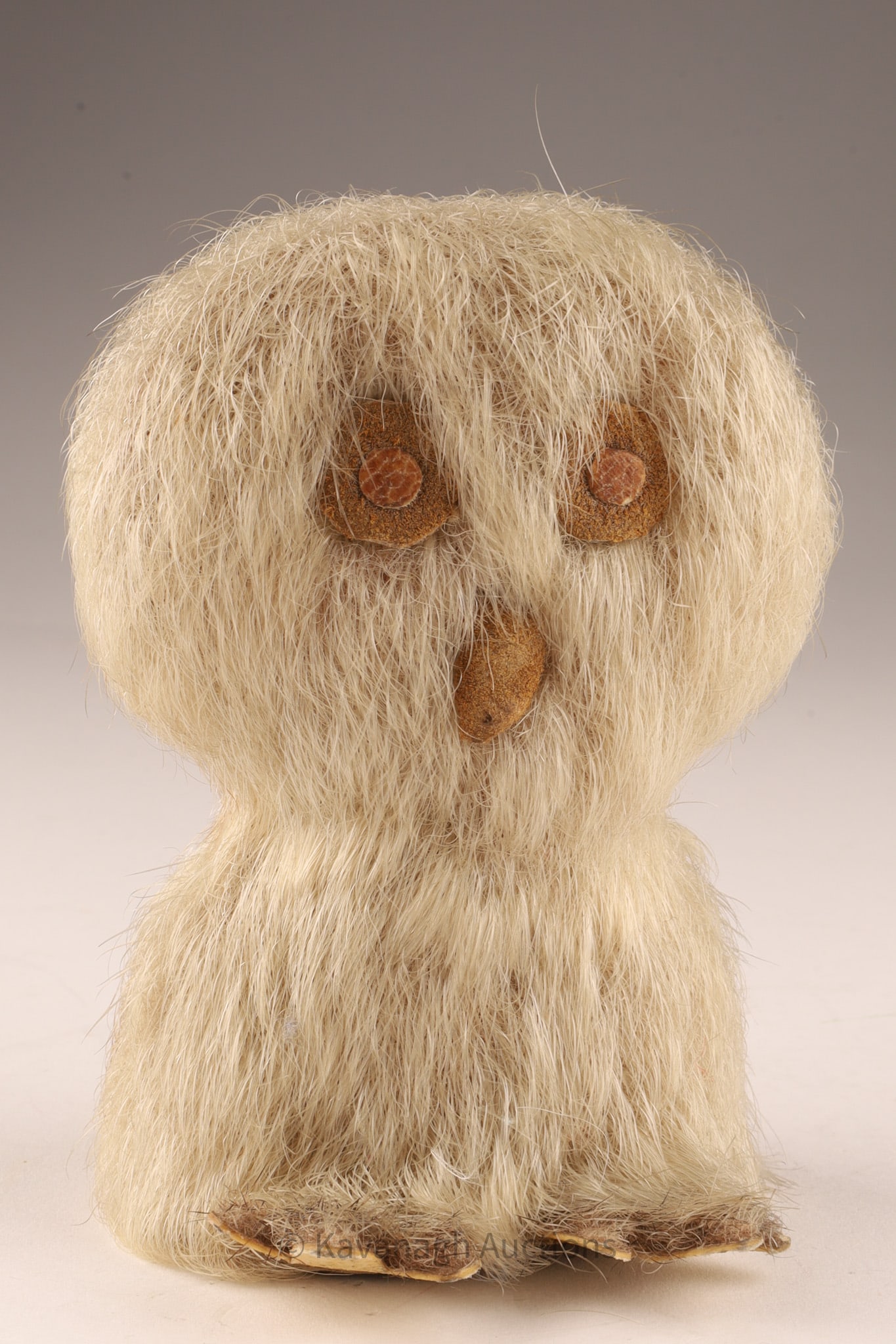 Vintage Inuit "Ookpik" Owl Doll, Sealskin (1 of 5)