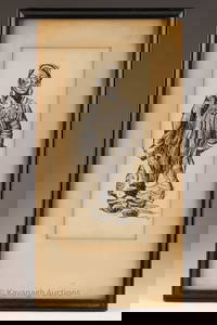 James Archibald Houston (1921-2005), Inuit Woman, 1954, ink on paper, signed