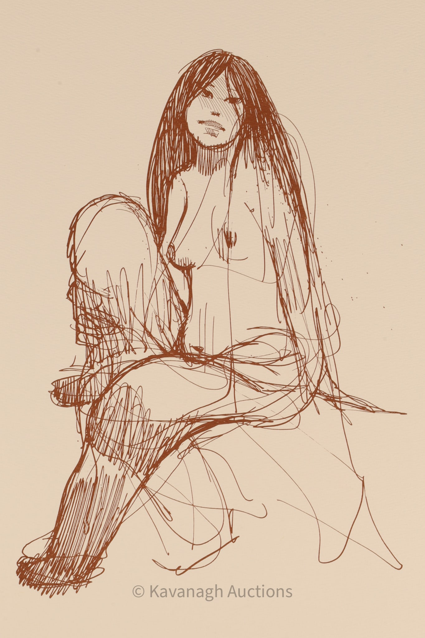 James Houston (1921-2005), Female, Baffin Island, Lithograph, 1970s (1 of 5)