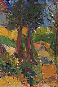 Mid Century Fauvist / Expressionist impasto Landscape, Oil on Canvas: Mid Century Fauvist / Expressionist Impasto Landscape, Oil on Canvas. Canvas measures 18”H x 16”W, 22.5” x 20.5” framed.