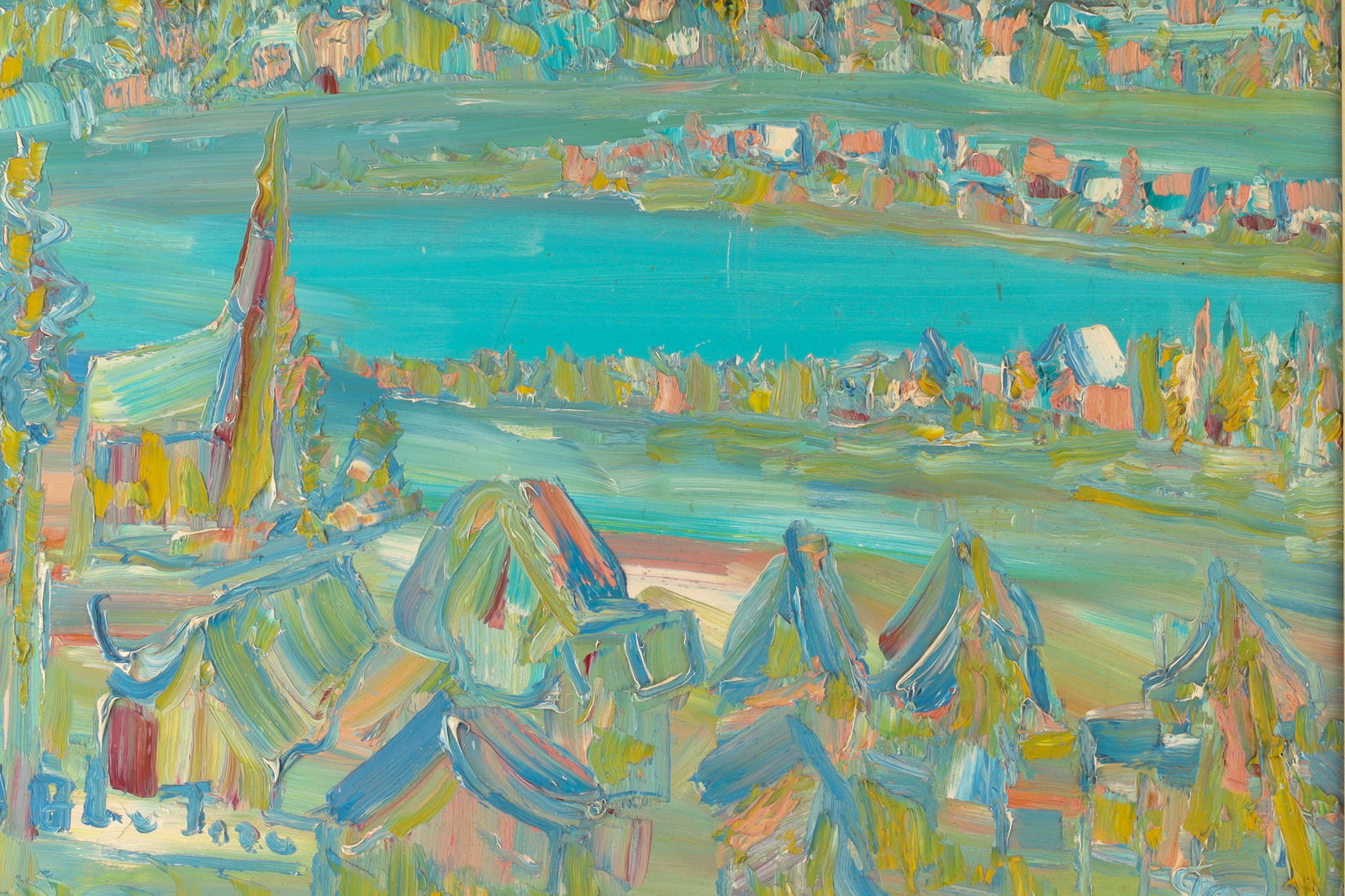 Alban Bluteau (Canadian, 1923 - 2015) Abstract Landscape (1 of 6)