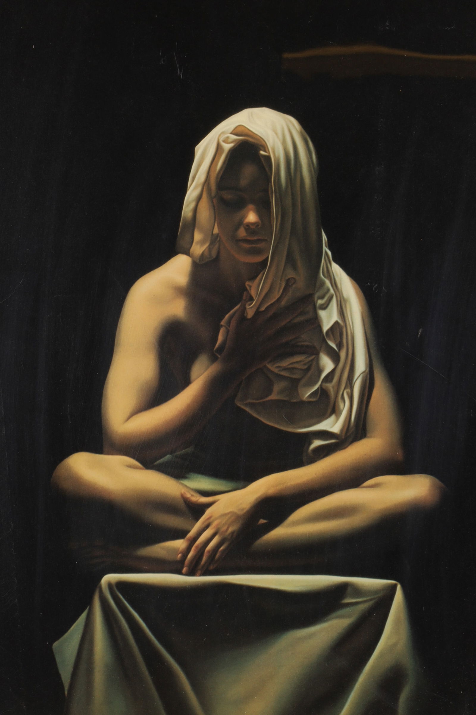 Santiago Carbonell (Mexican-Ecuadorian, b. 1960), Veiled Woman, color lithograph, ed. 201/250 (1 of 5)