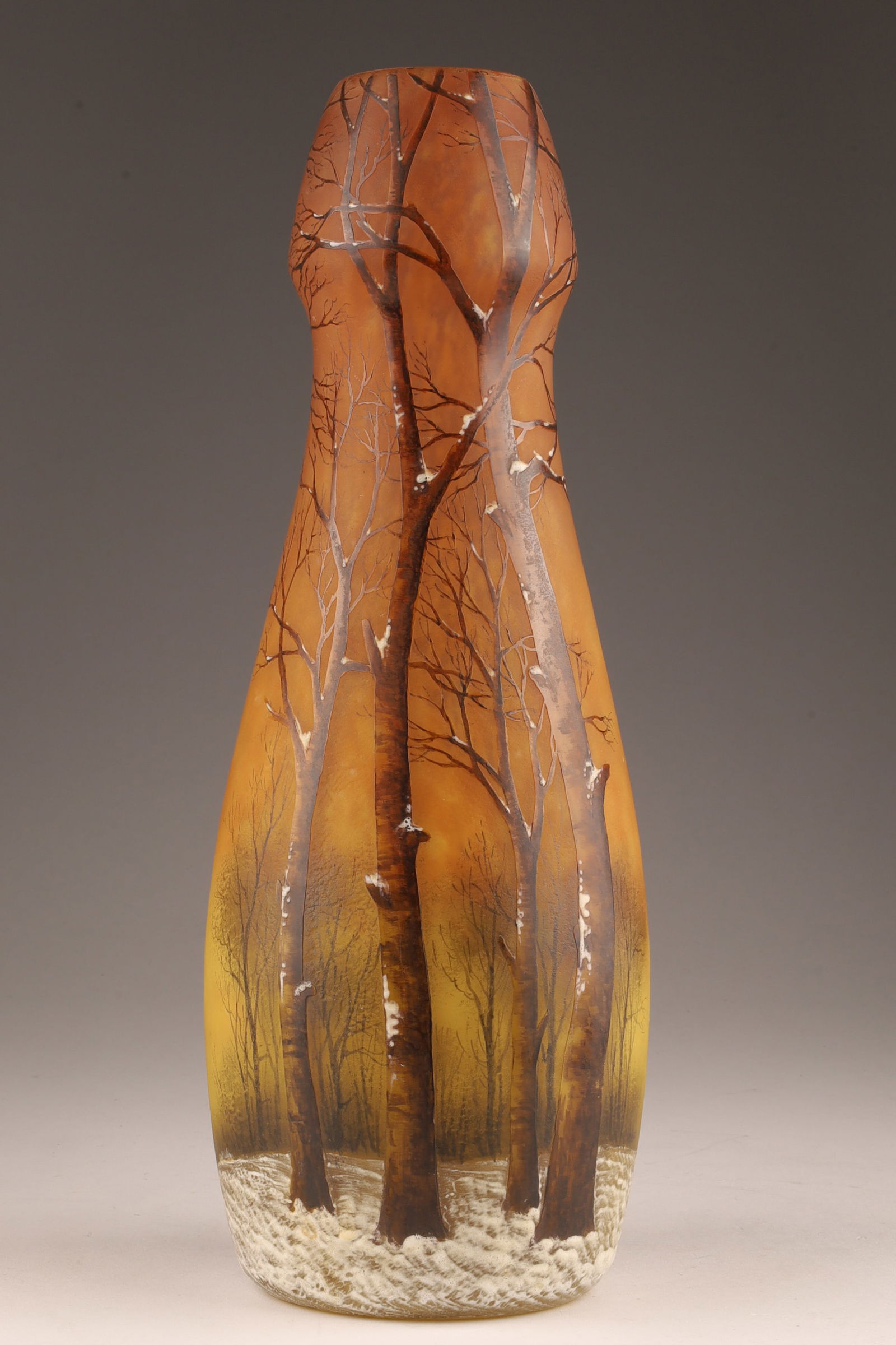 Daum Nancy Art Nouveau Cameo Cut Painted Art Glass Vase (1 of 8)