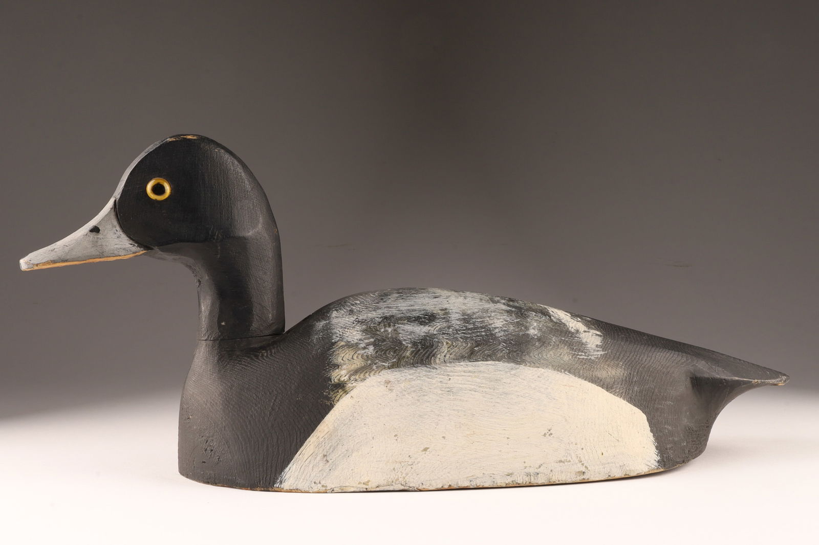 Attributed to Warren Clarke Ontario Blue Bill Duck Decoy (1 of 10)