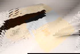 Antique Vintage Hudson’s Bay 4 Point Wool Black Stripe Blanket: Antique Vintage Hudson’s Bay 4 Point Wool Black Stripe Blanket. 72” x 90”, Moth Damage throughout as seen.