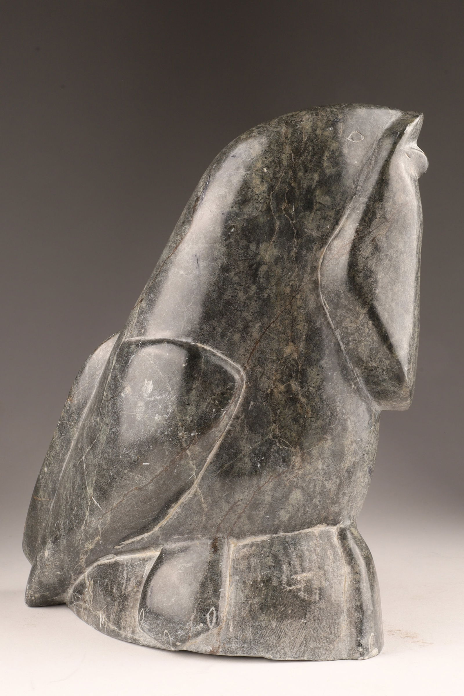 Large & Heavy Inuit Soapstone Mythical Bird (1 of 8)