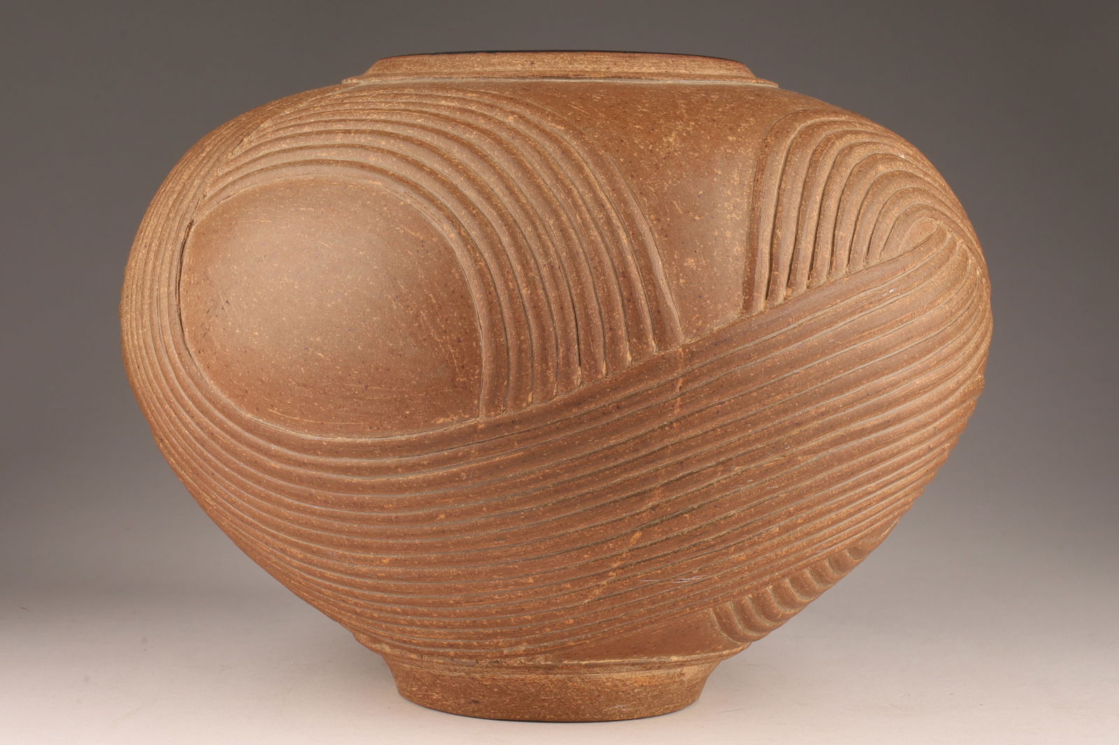 J. Edward Barker Jr. (American, b. 1938) Stoneware Vase C. 1995 (1 of 4)