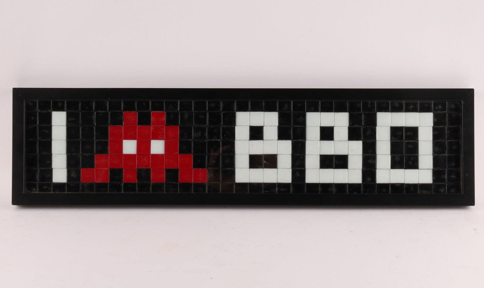 INVADER , Attributed “I LOVE BBO" Bilbao Removed Mosaic Street Installation (1 of 4)
