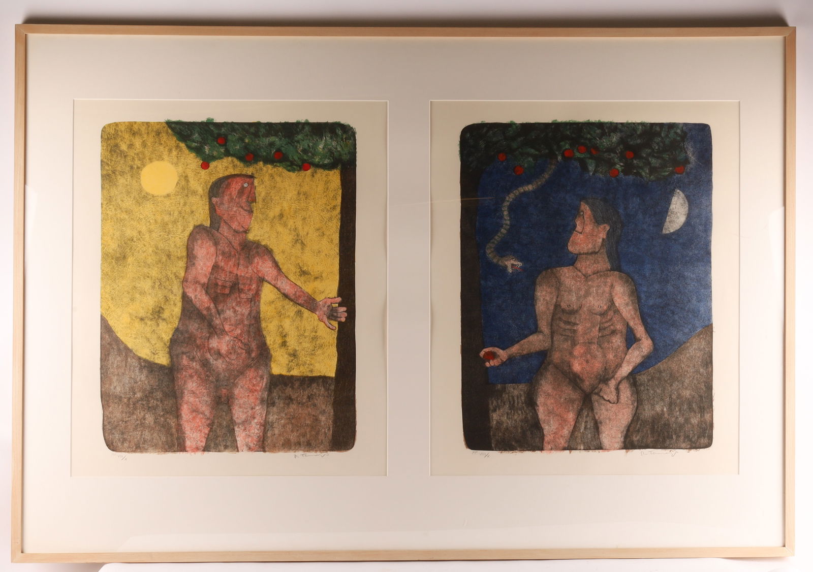 Rufino Tamayo (Mexican, 1899-1991), Pair of Printer’s Proofs - Adam & Eve Series, PP VIII/X, (1 of 7)