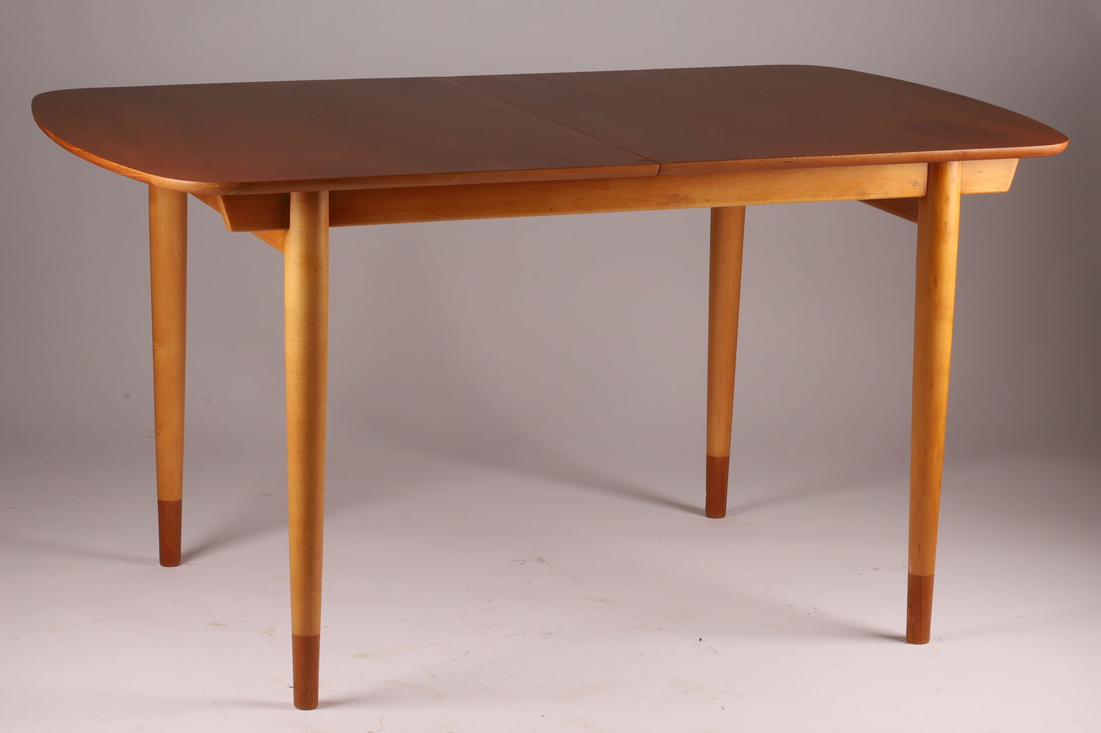 Mid Century Finn Juhl Teak and Maple Dining Table by Soren Willadsen, Denmark (1 of 6)