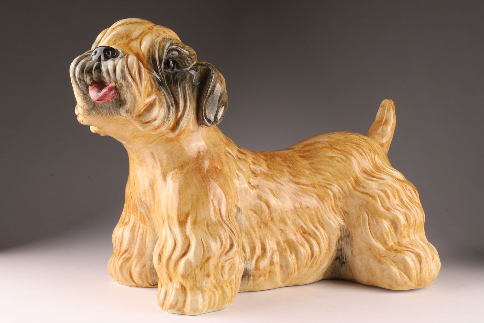 Large Mid Century Italy Ceramic Dog Figure (1 of 7)