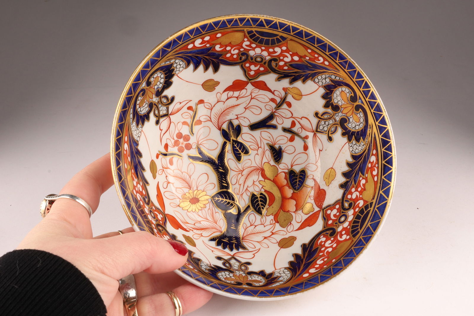 English Porcelain Imari King’s Pattern Slop Bowl, c. 19th Century (1 of 6)