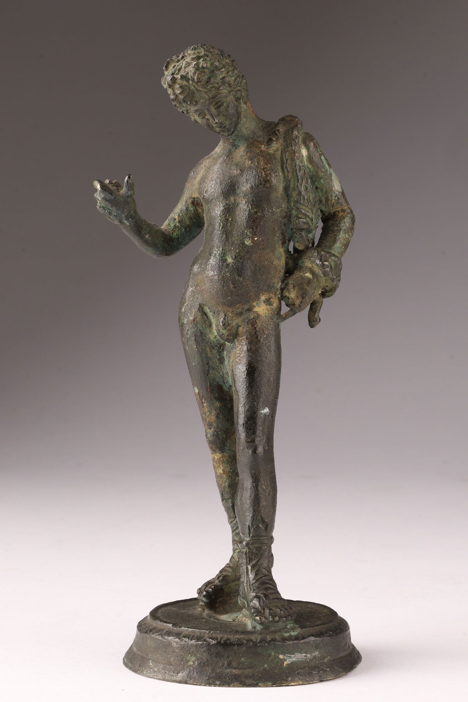 Grand Tour Bronze Figure of Narcissus, After the Antique, Italy, 18th Century (1 of 7)