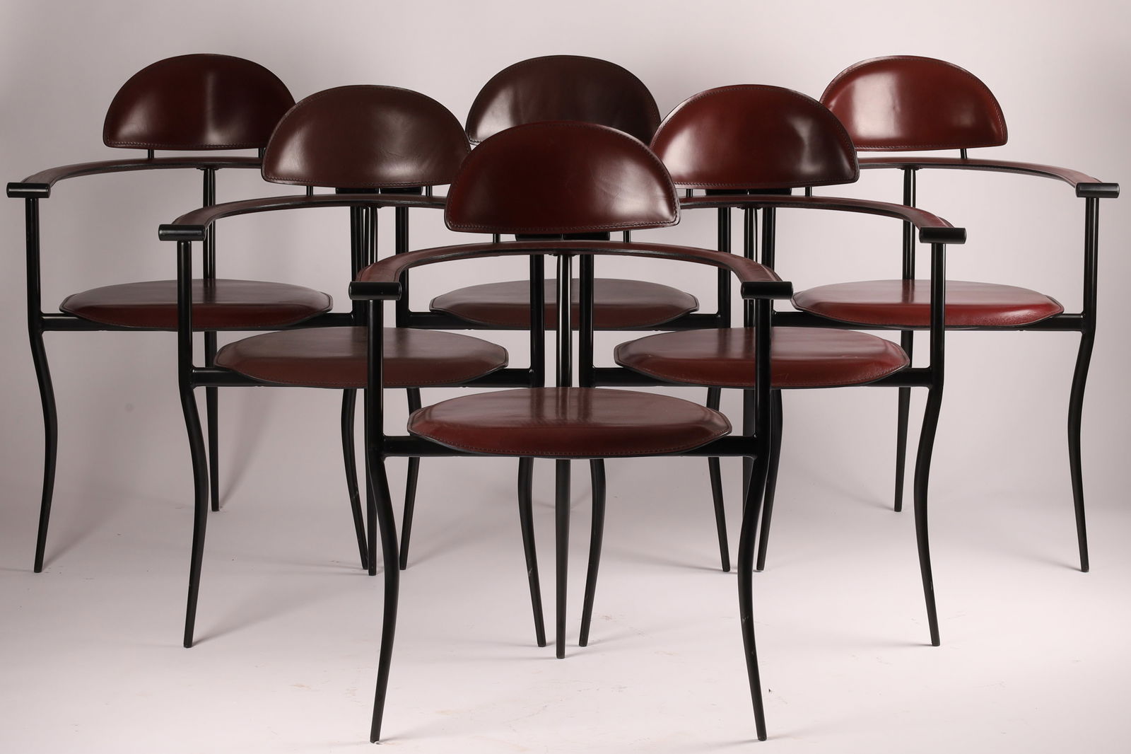 A set of six Post Modernist Marilyn Stiletto dining chairs by Arrben Italy (1 of 7)