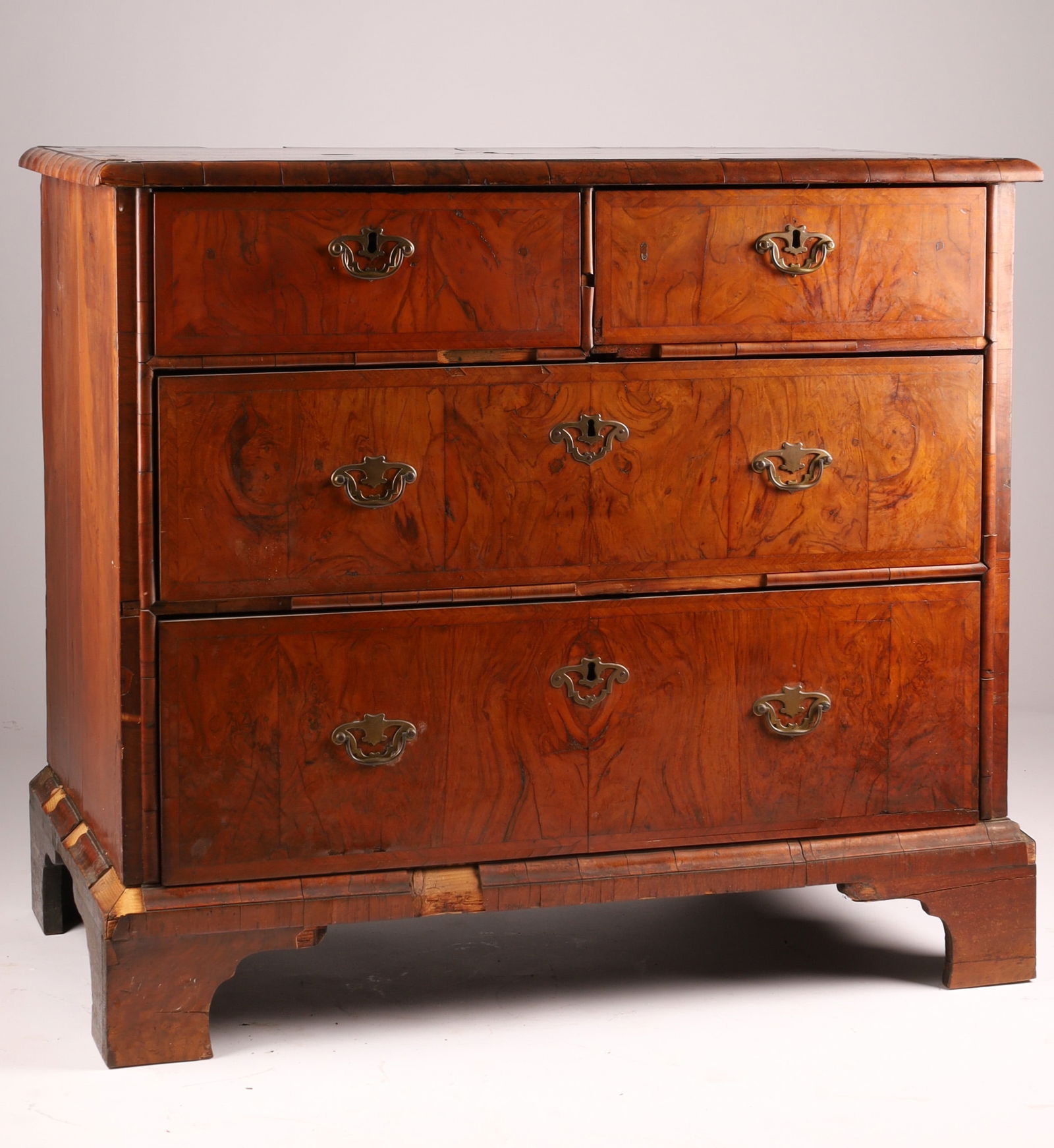 Antique English Georgian Walnut Chest of Drawers (1 of 10)