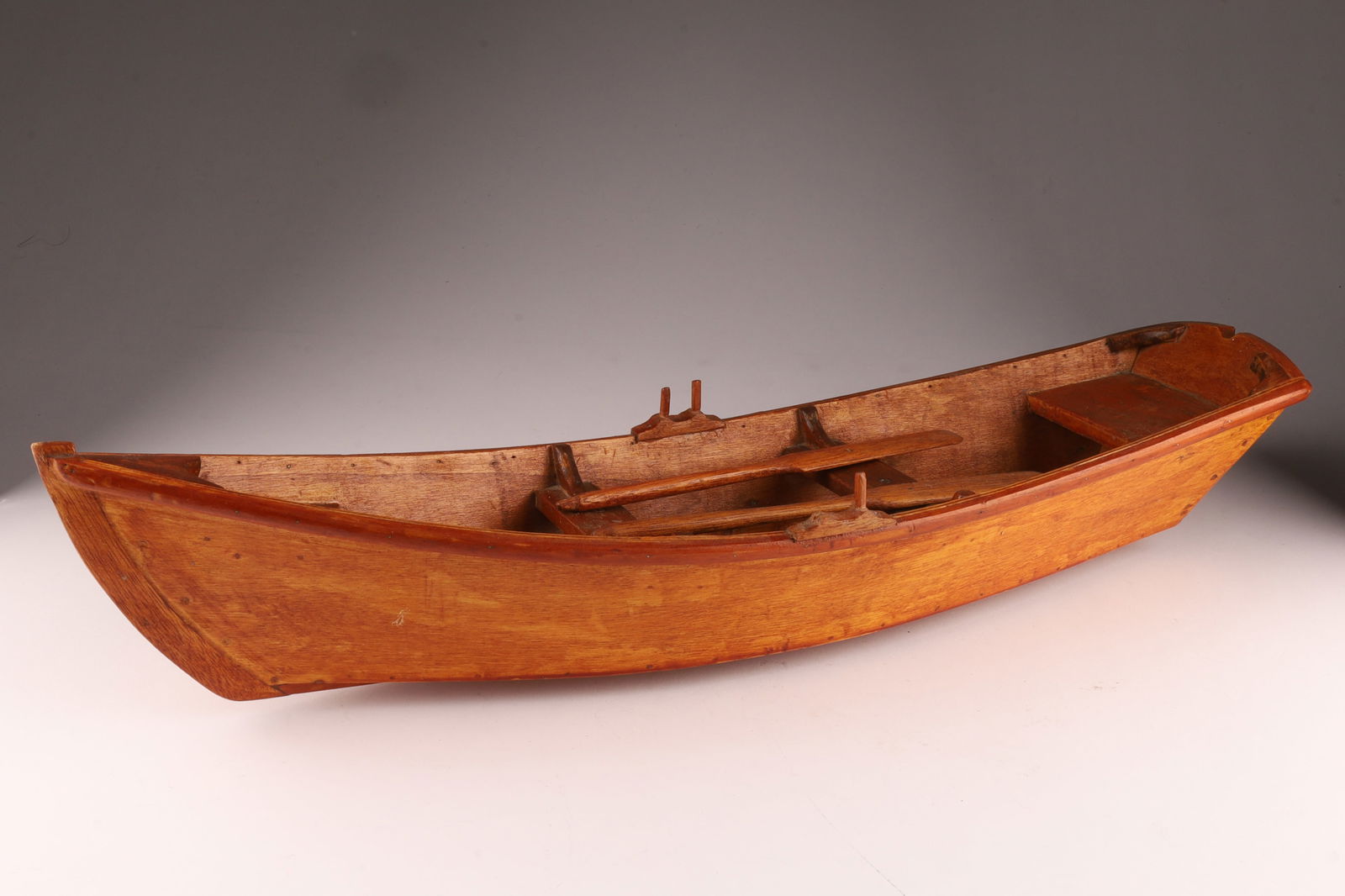 Folk Art Carving of a Row Boat (1 of 5)