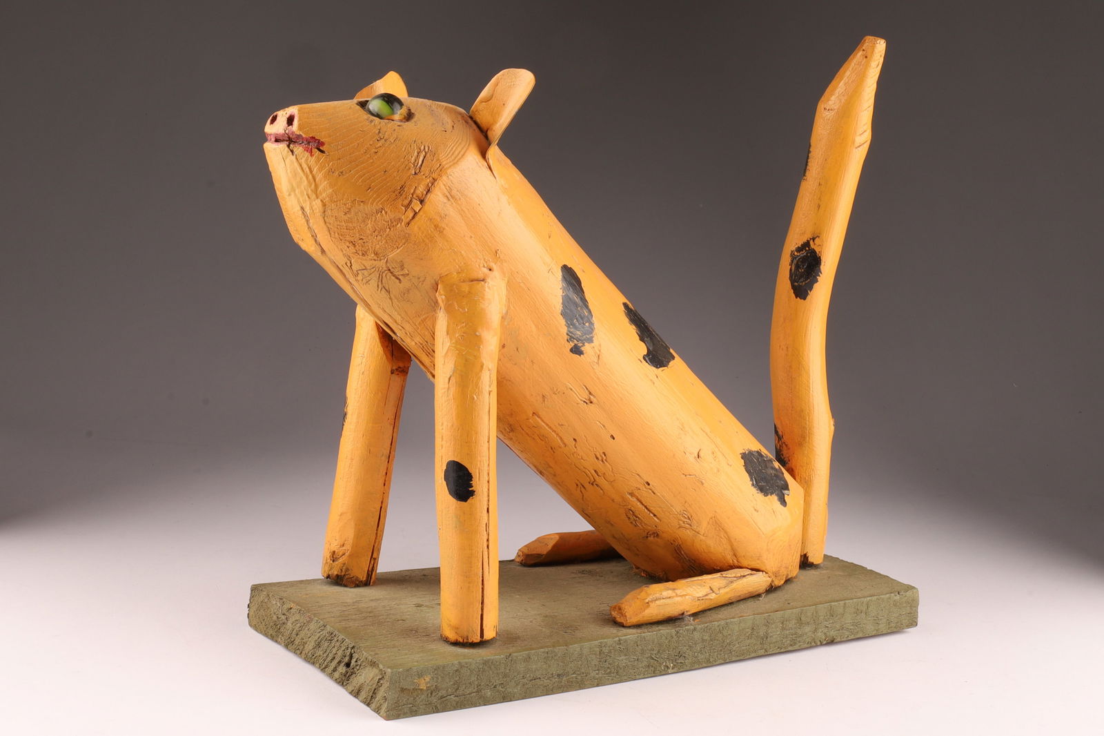 Folk Art Armand Corriveau (Quebec, 1925-2011) Seated Cat (1 of 6)
