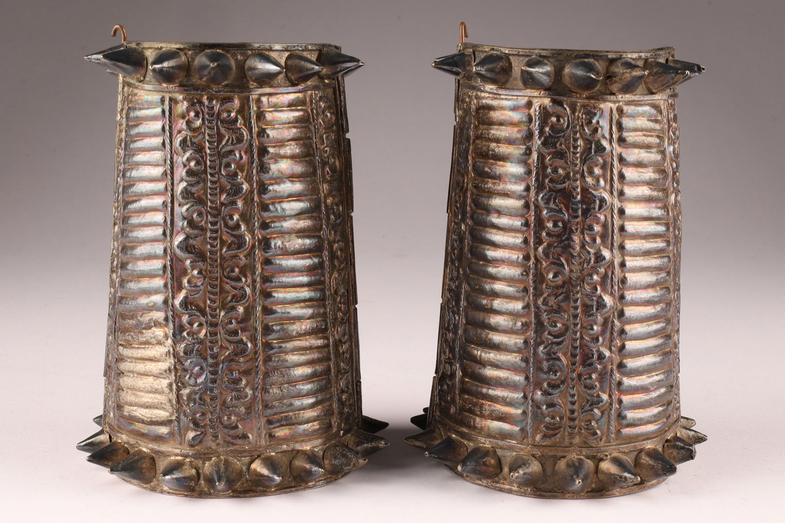 Pair Rajasthan / North India Silver Tribal Bracelets Rabari or Banjara (1 of 5)