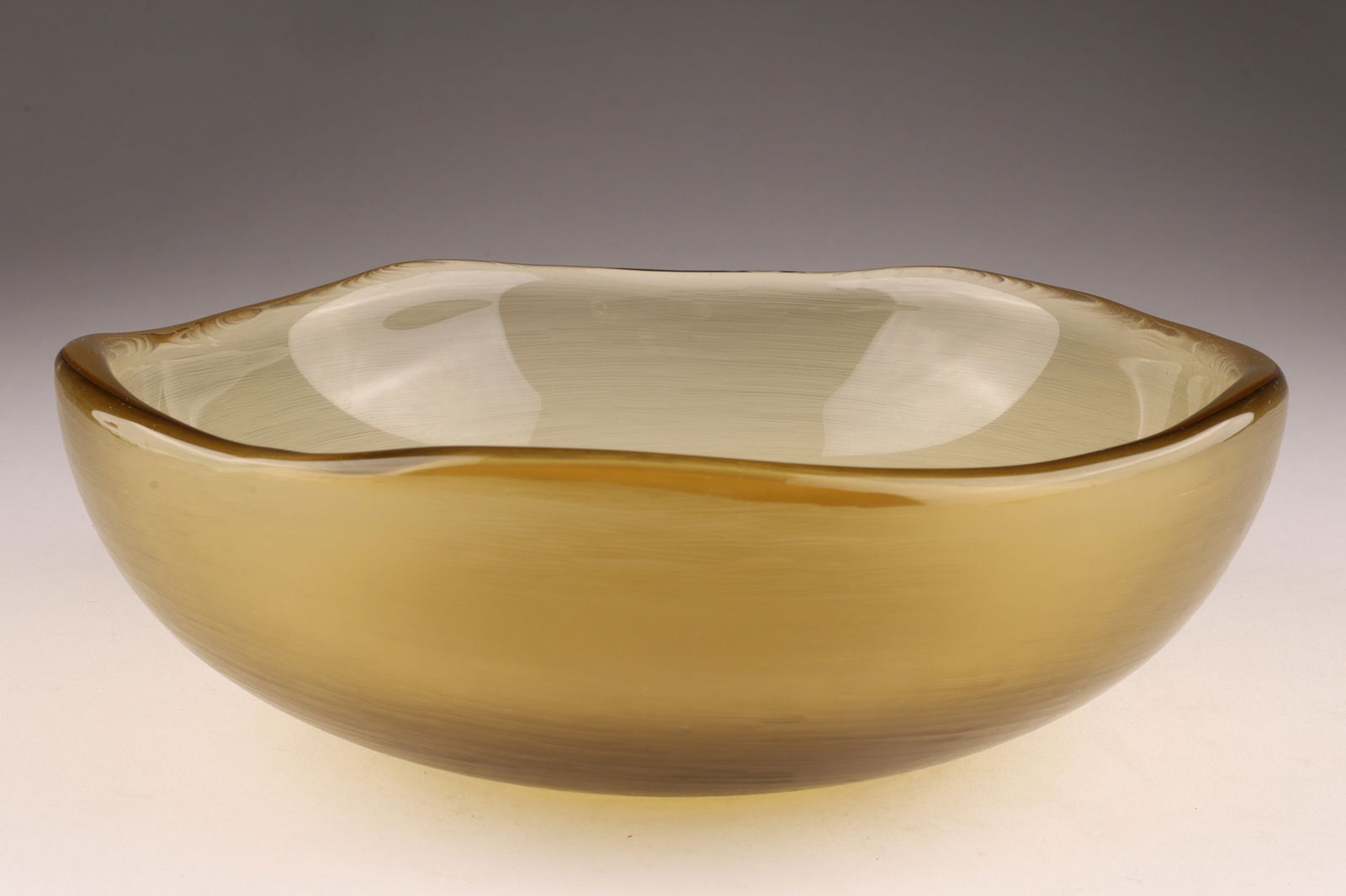VENINI Attributed L. D. SANTILLANA Inciso Art Glass Bowl (1 of 4)