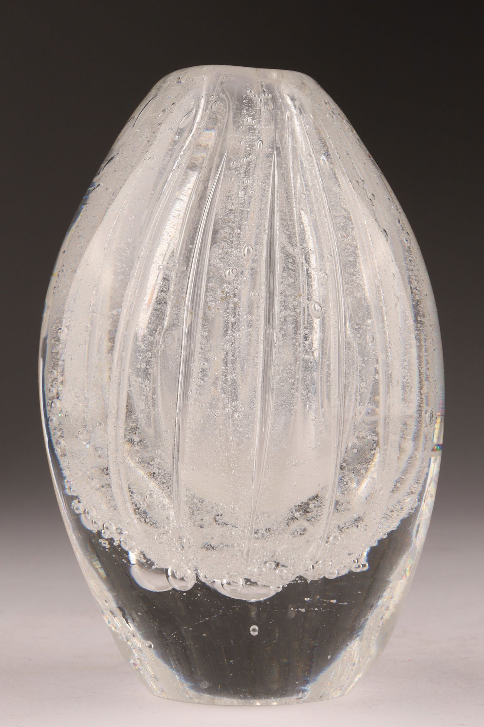 FINNISH Modernist DESIGN Tapio Wirkkala Iittala Finland (model #3281) soda glass vase (1 of 6)