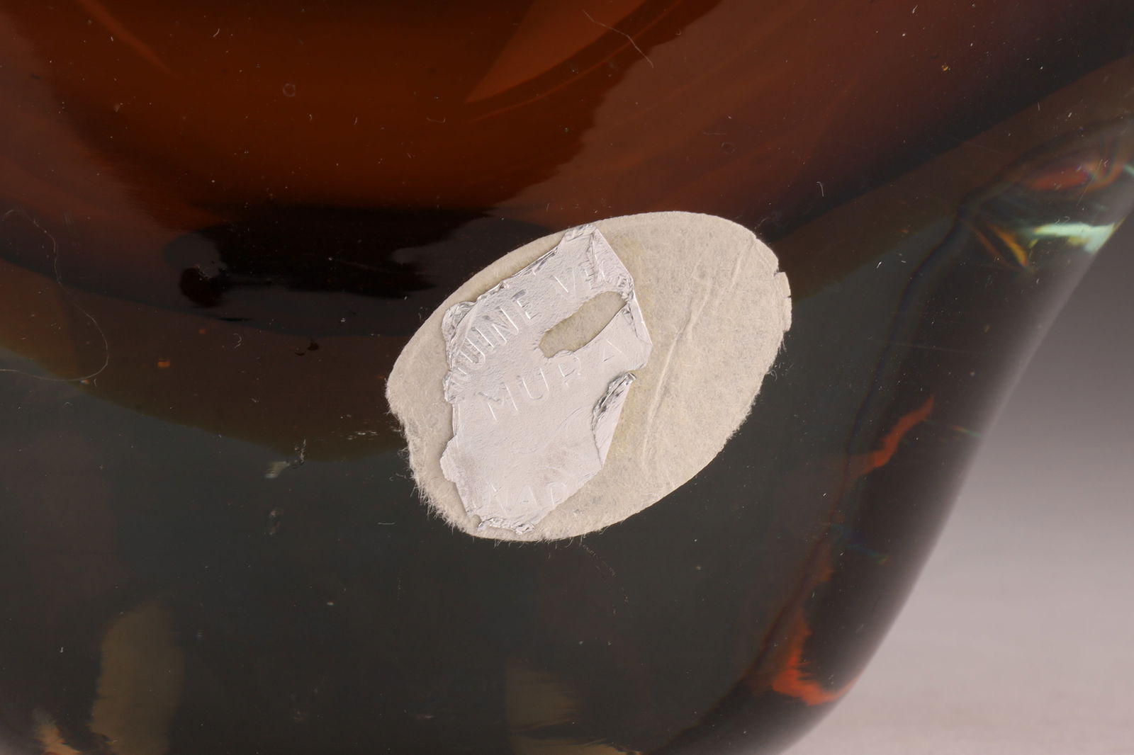 Murano Italy Archimede Seguso Sommerso Art Glass Centrepiece Basket Vase - 3