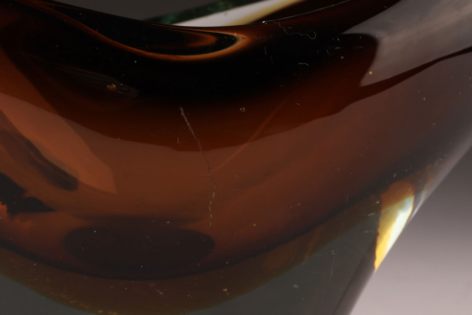 Murano Italy Archimede Seguso Sommerso Art Glass Centrepiece Basket Vase - 5