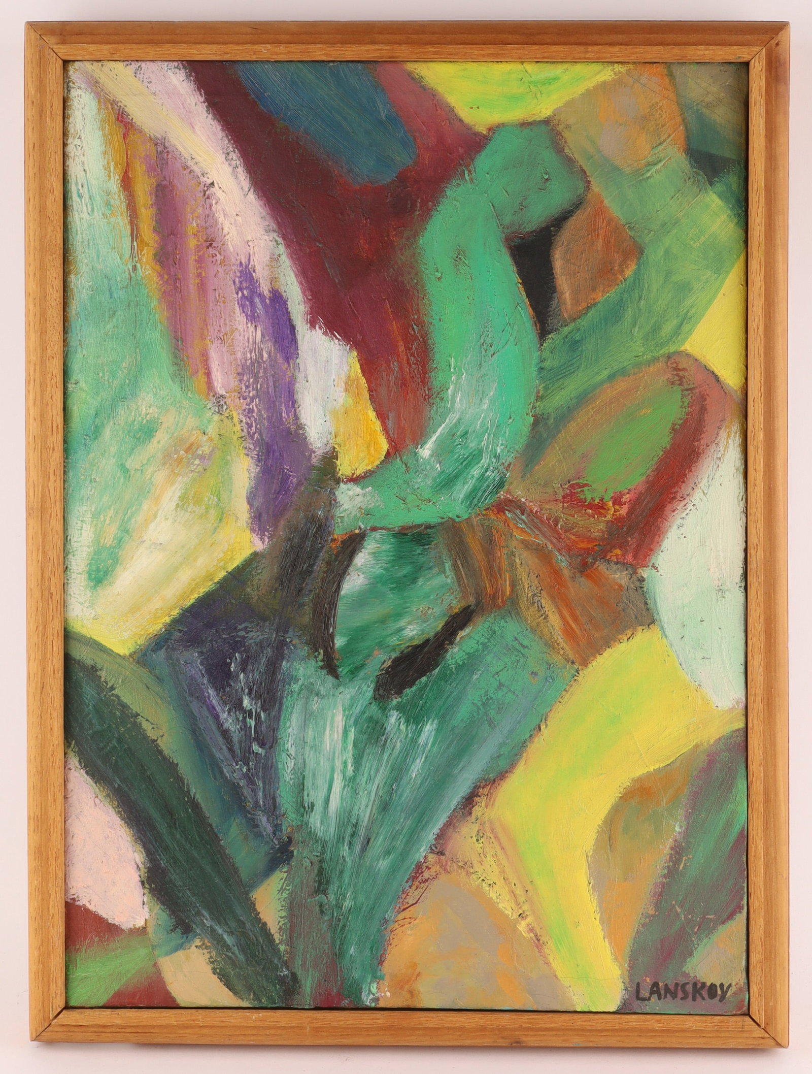 Andre Lanskoy Attrib. Abstract Oil Painting, c. 1955-1965 (1 of 7)