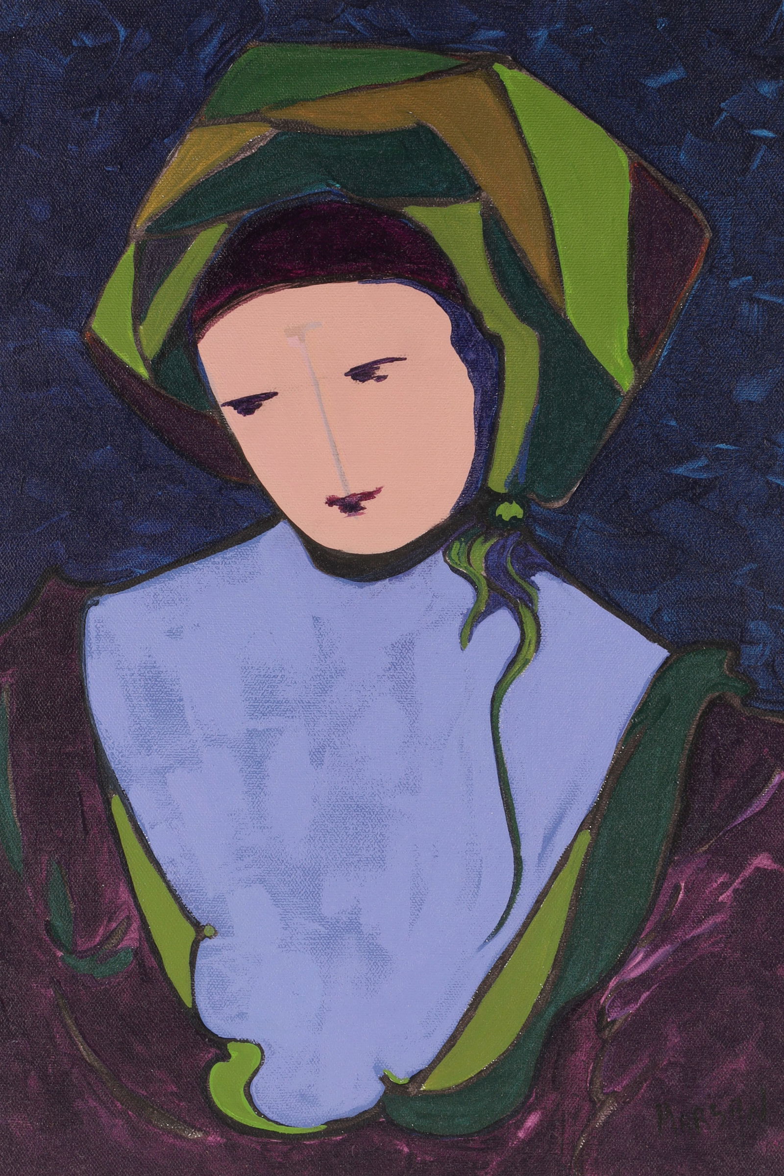 1993 Lyse Marsan "Les Medievales sont en Ville" Painting (1 of 6)