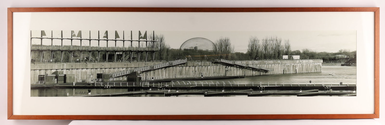 Panoramic Photograph Montreal Biosphere Buckminster Fuller signed Lieberman (1 of 6)