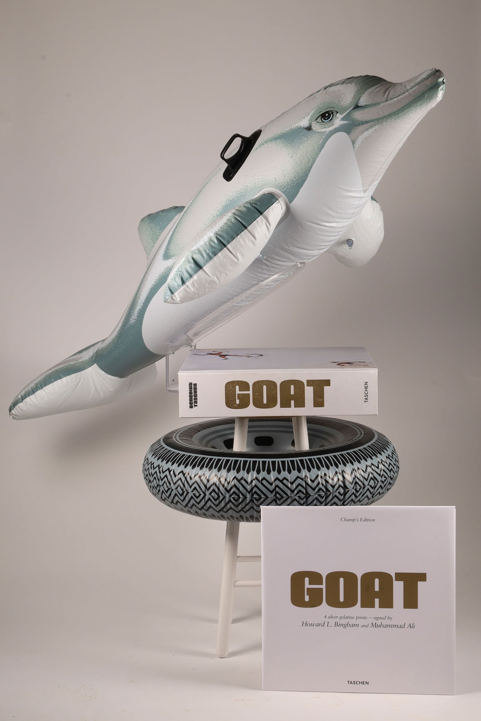 Jeff Koons GOAT Champ’s Sculptural Edition signed by Muhammad Ali and Howard L. Bingham (1 of 20)