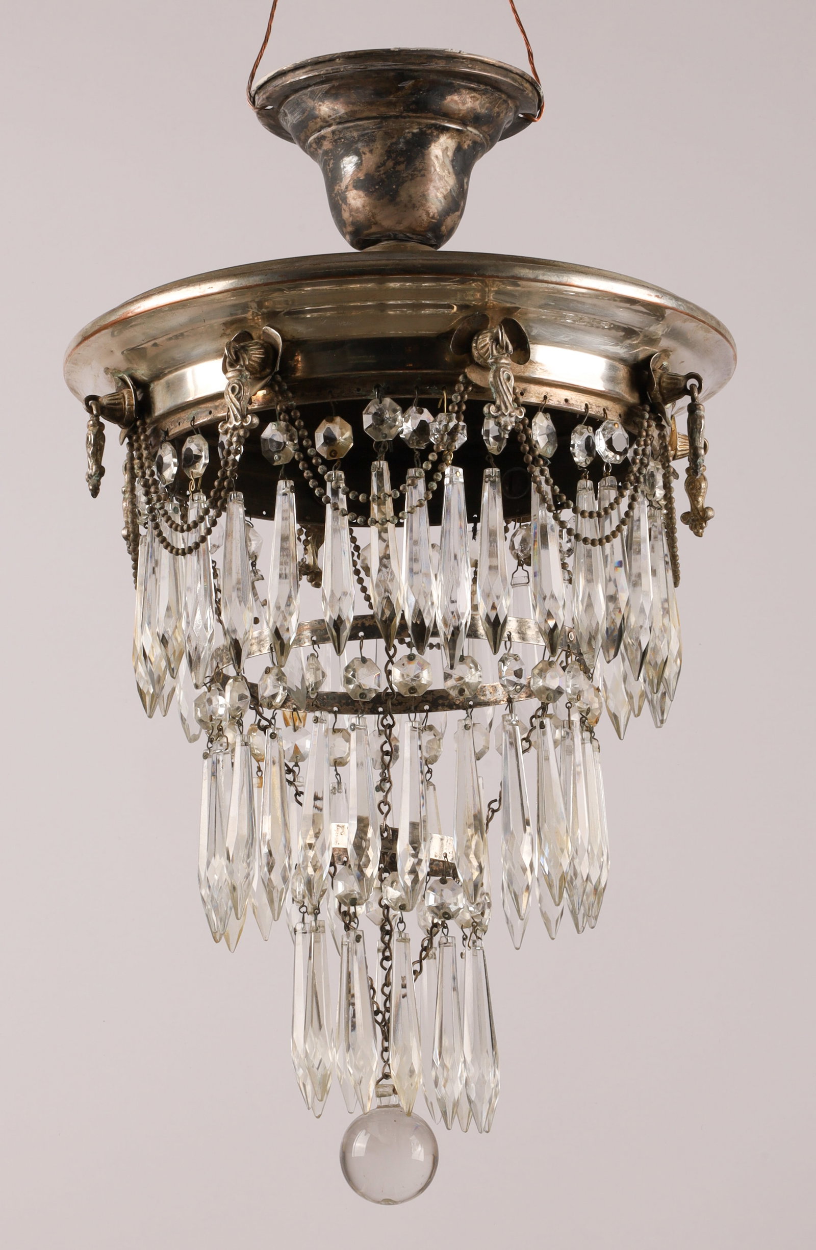 Antique Tiered Wedding Cake Crystal Chandelier (1 of 7)