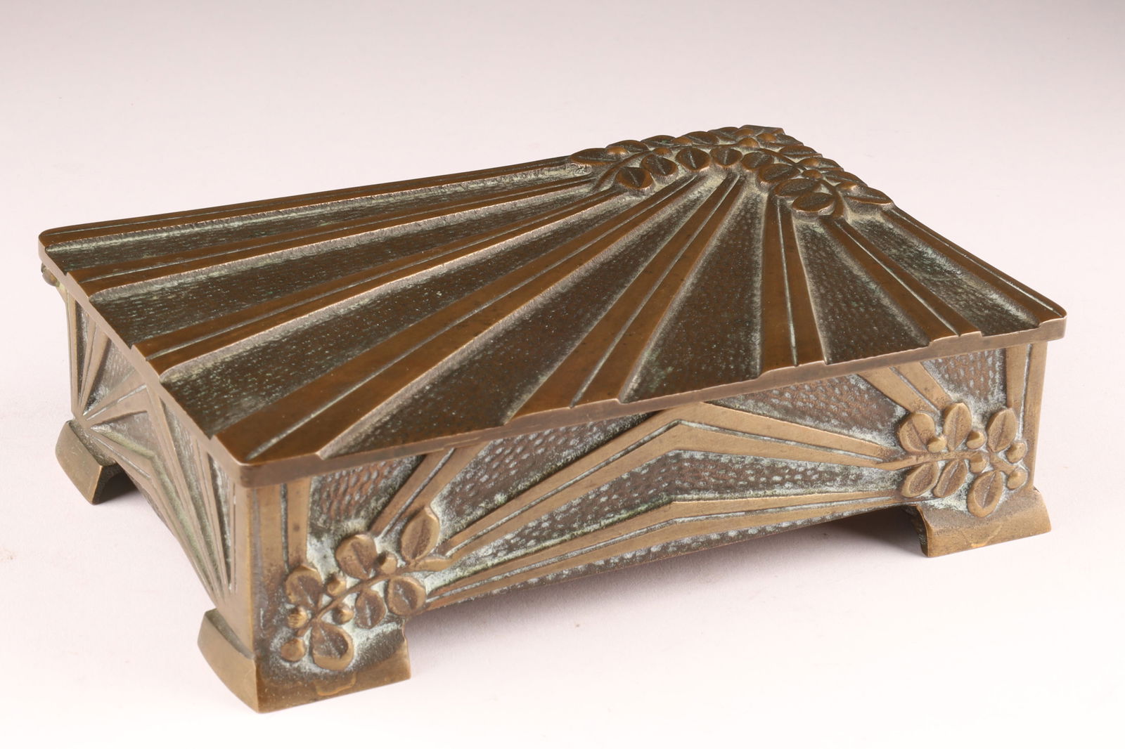 Art Deco Bronze Trinket or Cigar Box Signed Aedel Malm Denmark (1 of 6)