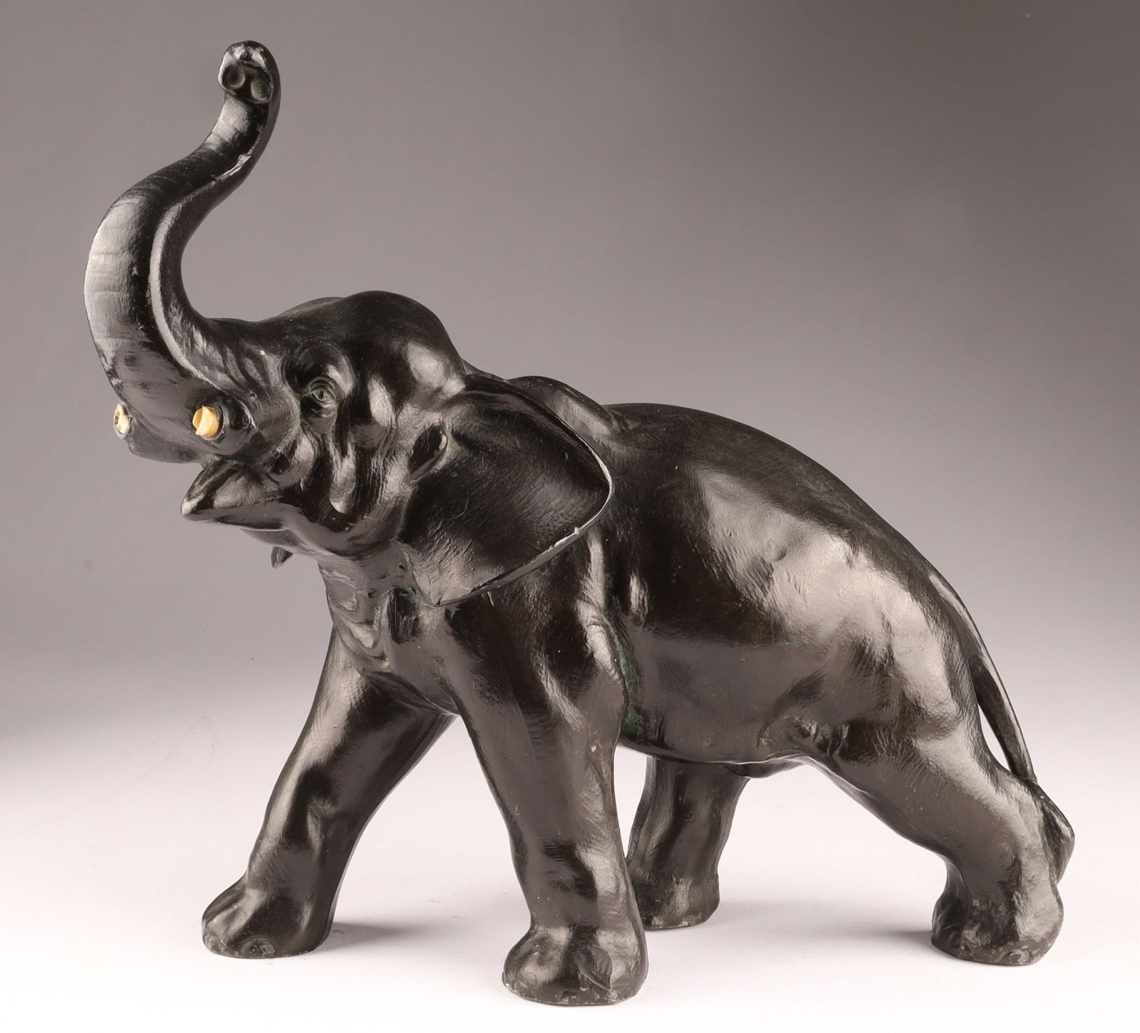 Antique Art Deco Patinated Metal Elephant (1 of 7)