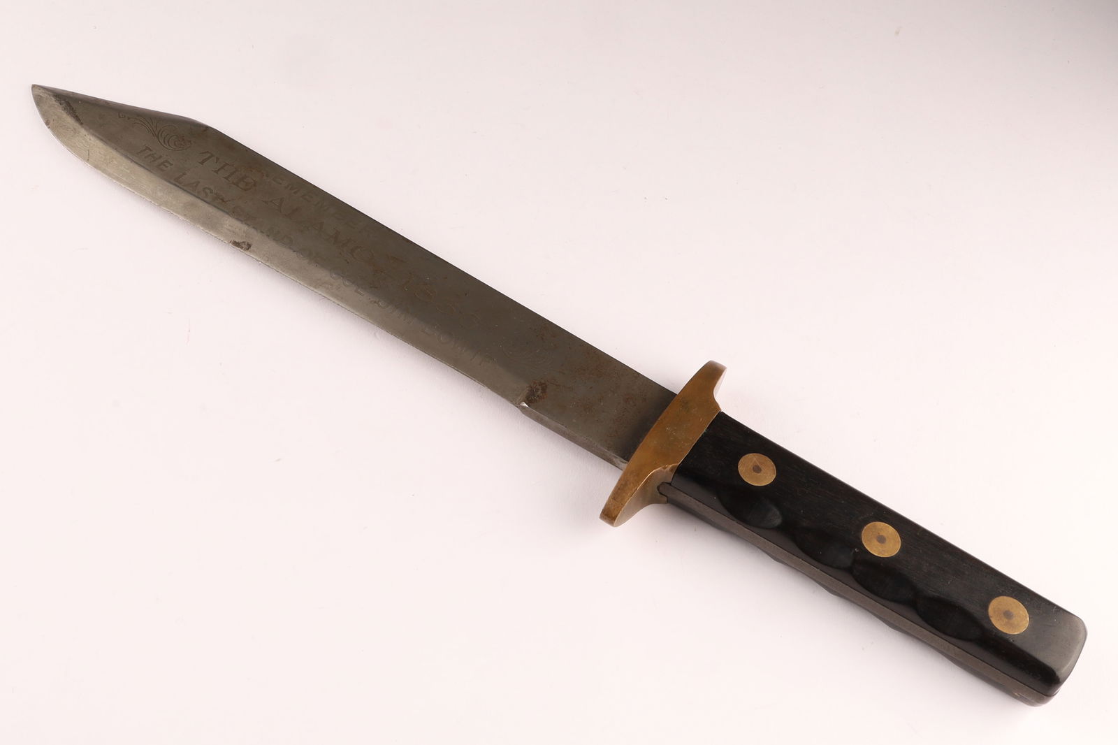 American Commemorative Bowie Knife engraved, Remember the Alamo (1 of 7)