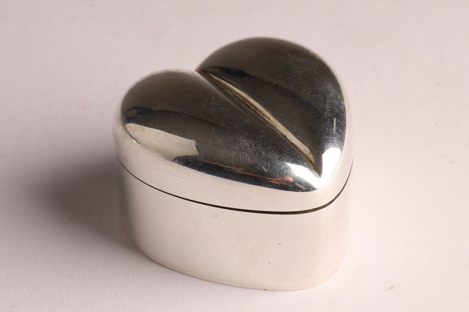 American Sterling Silver B. Kieselstein Cord Heart Shaped Box (1 of 6)