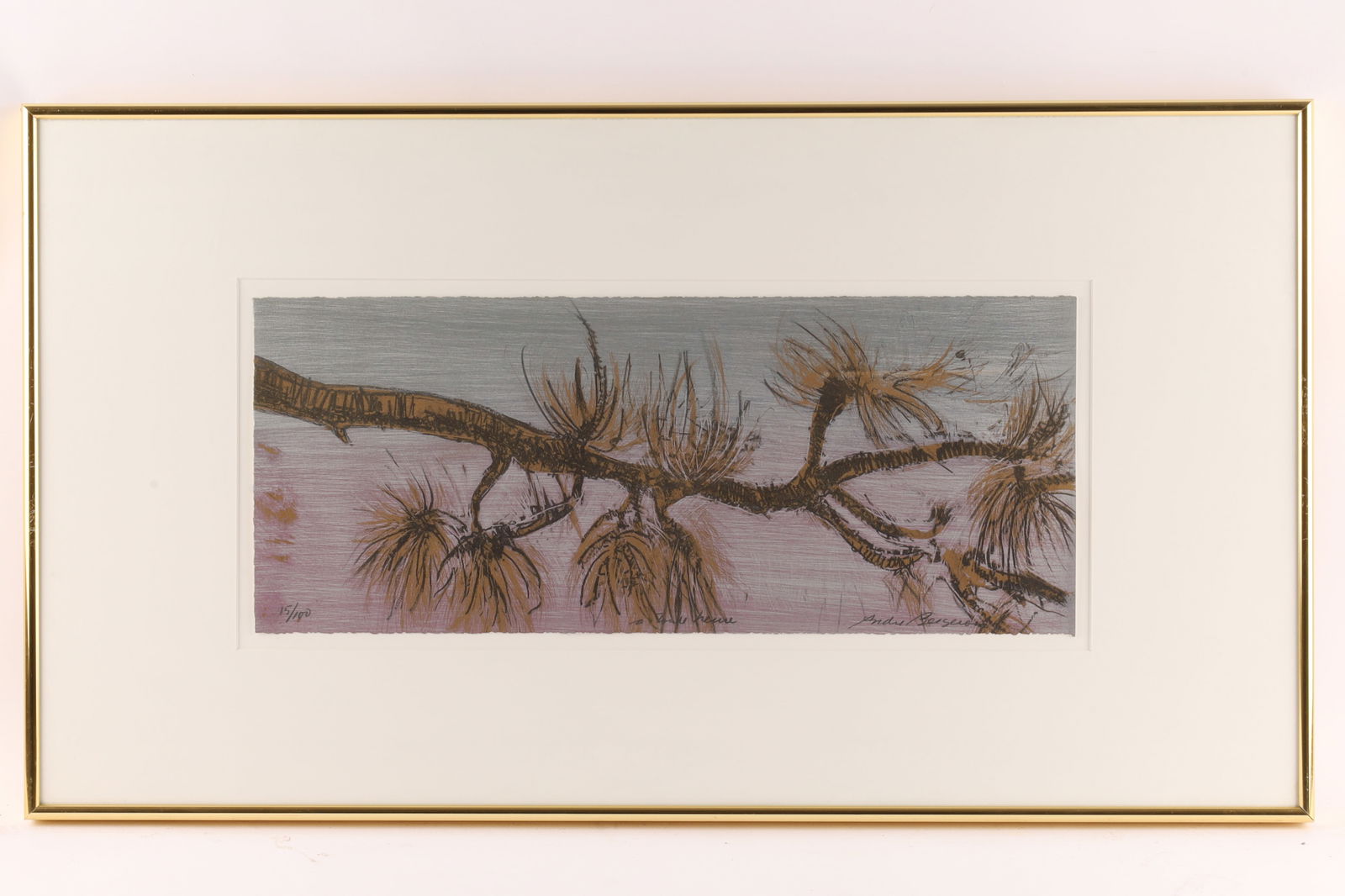 Andre Bergeron (Canadian, b. 1937) Lithograph on Heavy Rag Paper, A Toute Heure (1 of 7)