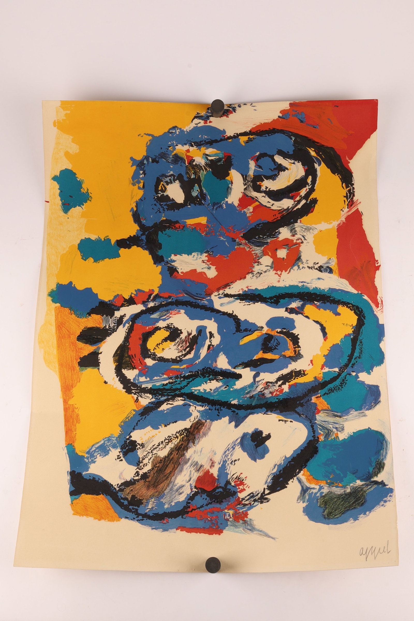 Karel Appel (Dutch, 1921-2006), Toi et moi, Signed Color Lithograph (1 of 9)