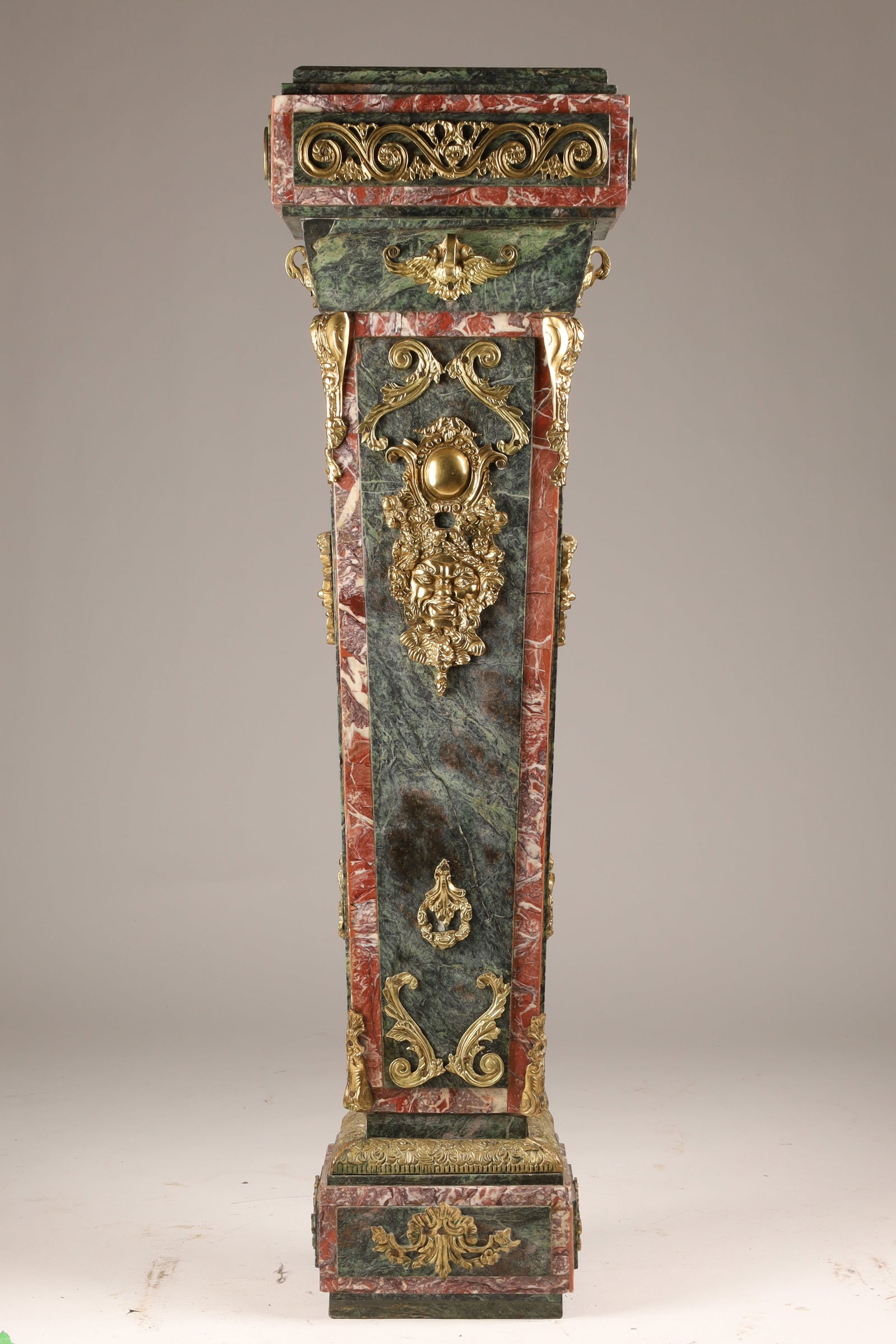 French Louis XVI Style Marble and Gilt Bronze Mounted Pedestal (1 of 12)