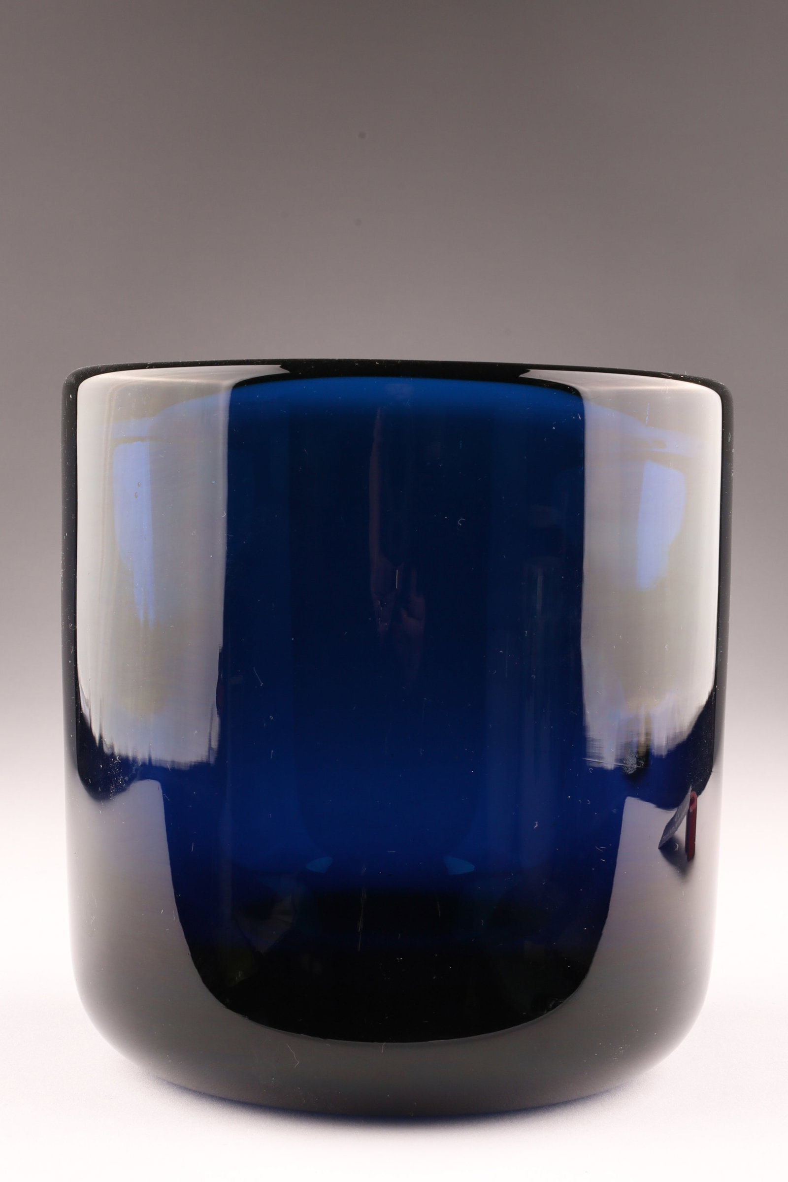 Sven Palmqvist (1906-1984) for Orrefors Expo Collection Heavy Blue Art Glass Vase (1 of 6)
