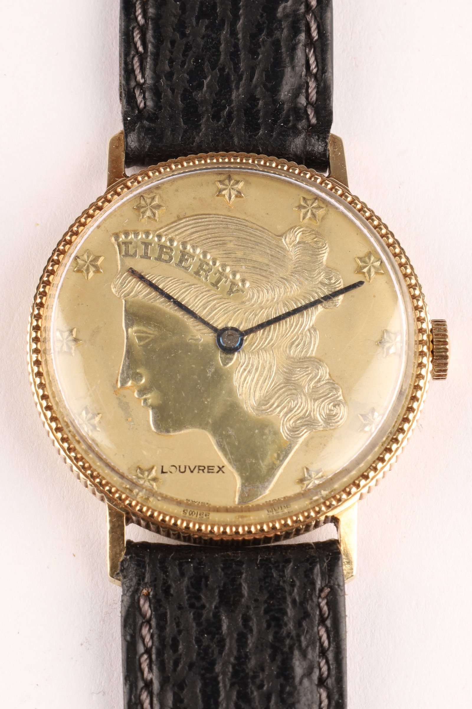 Vintage Louvrex Liberty Coin Watch in 14K Gold Case (1 of 7)