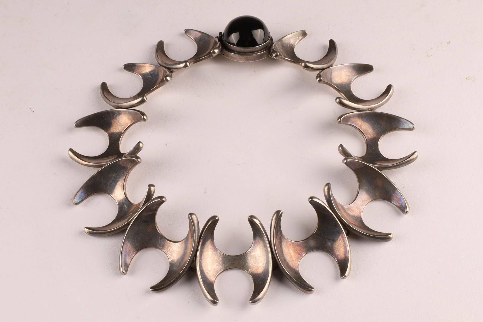 Mid Century Georg Jensen Denmark Sterling Silver Choker Necklace by Henning Koppel (1 of 11)
